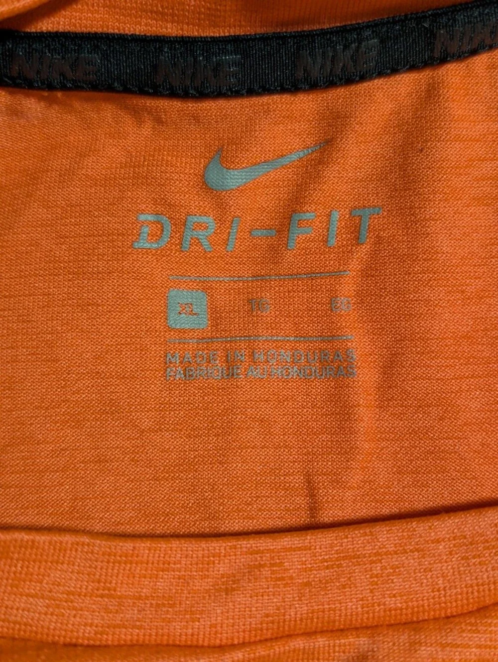 Men's Nike Dri-Fit XL Orange Heathered Short Sleeve Athletic T-Shirt